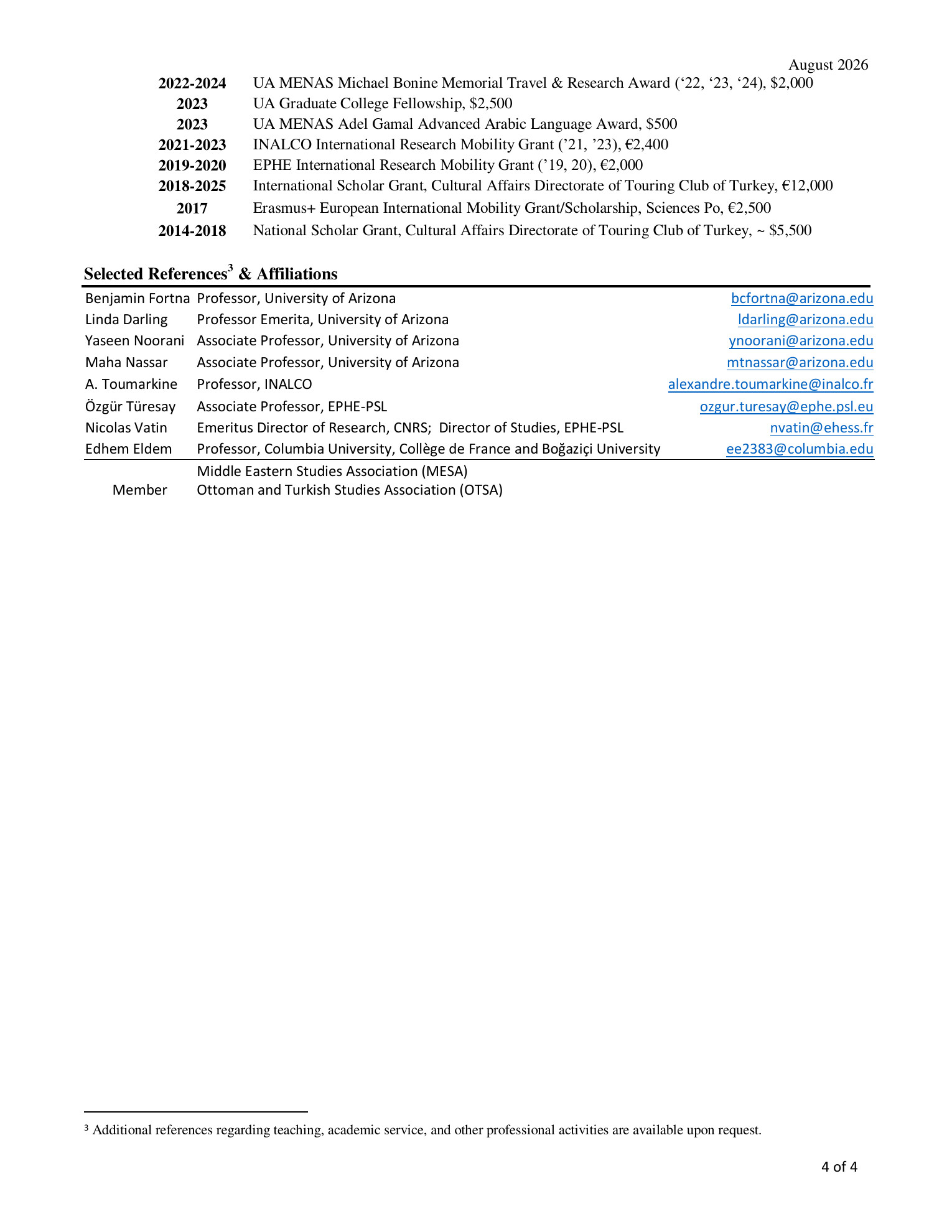 Muhammet Topal CV, page 4