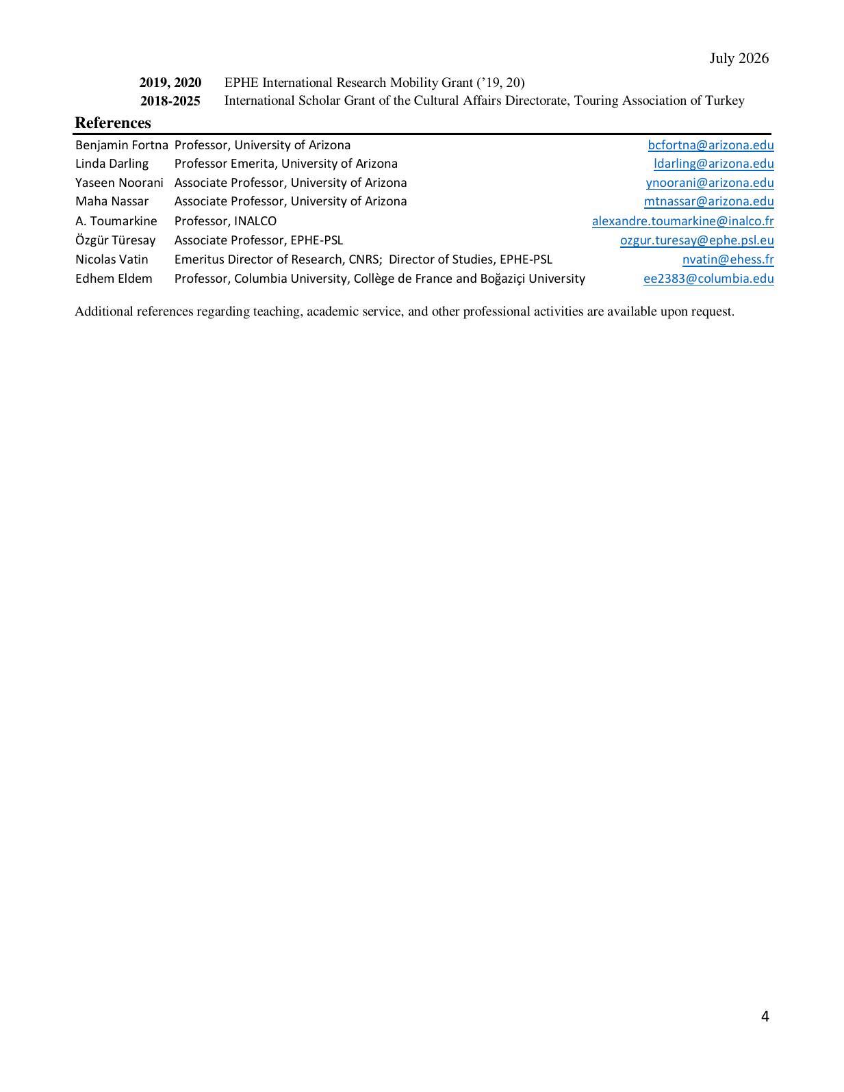 Curriculum Vitae page 4