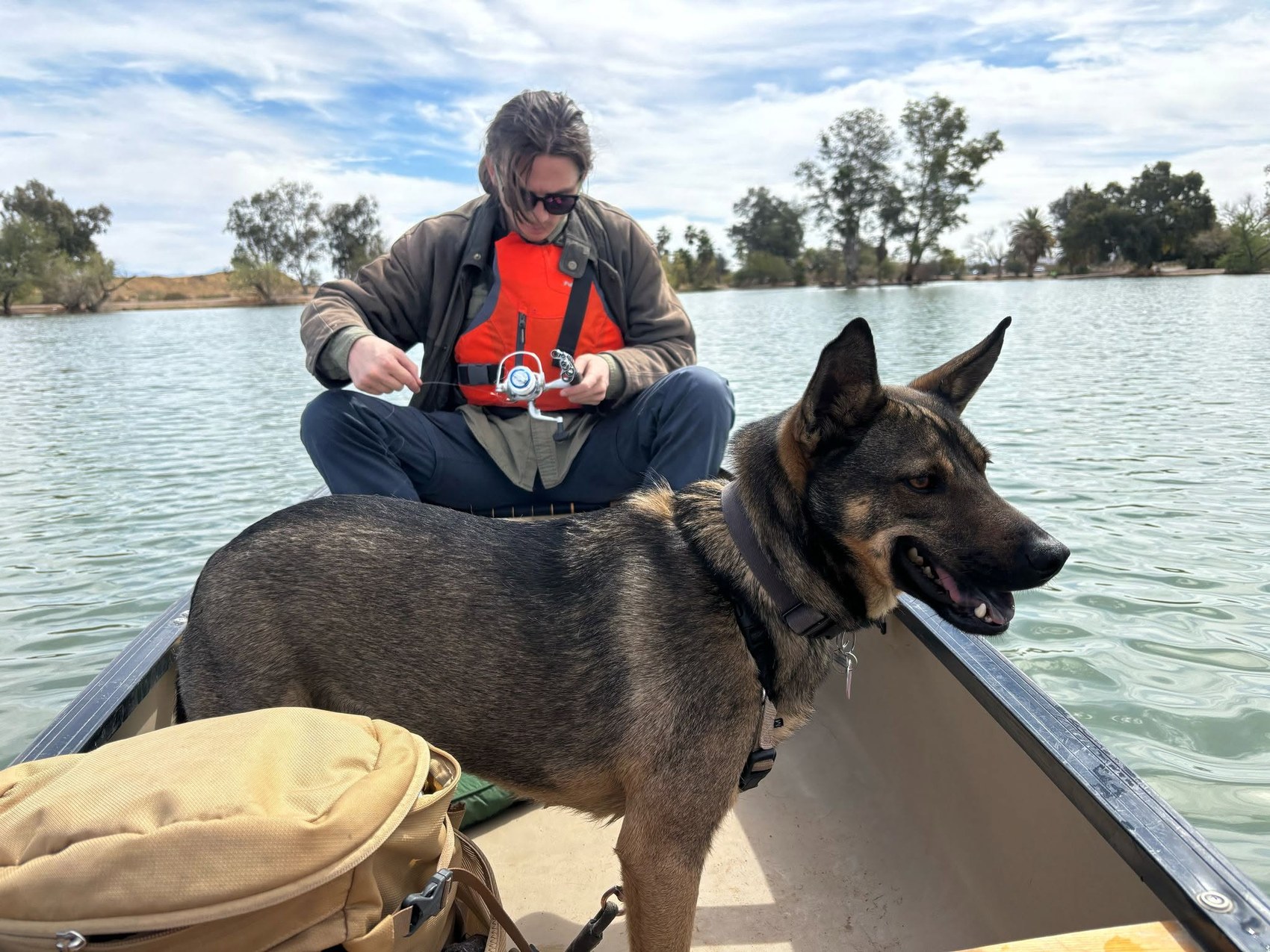 Canoeing with a dog