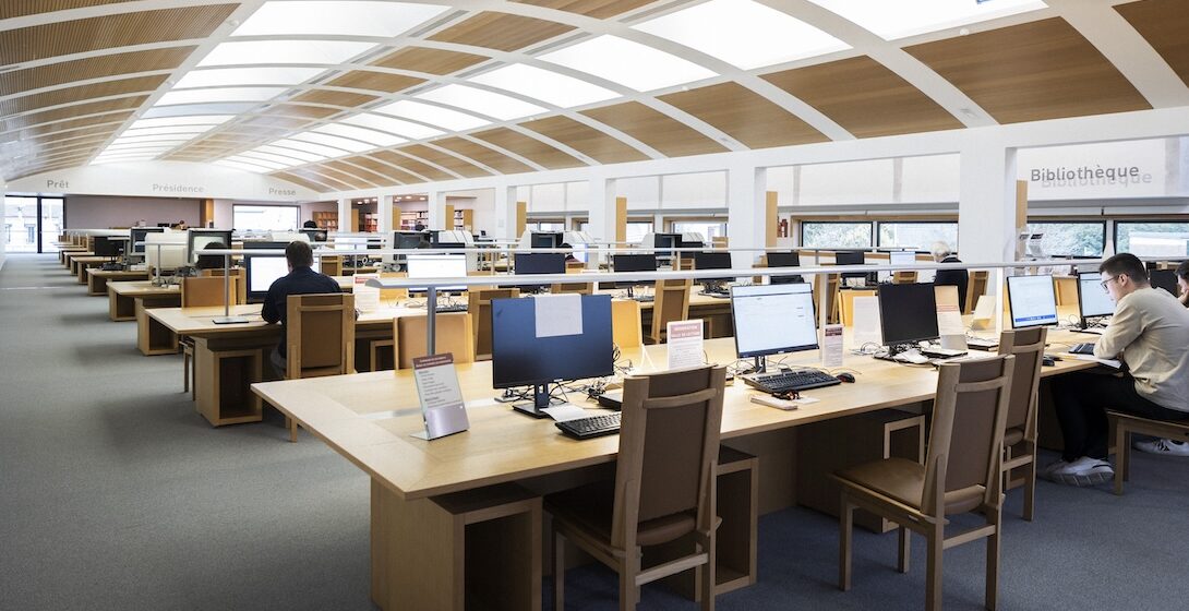 Reading room at the Centre des Archives diplomatiques in La Courneuve
