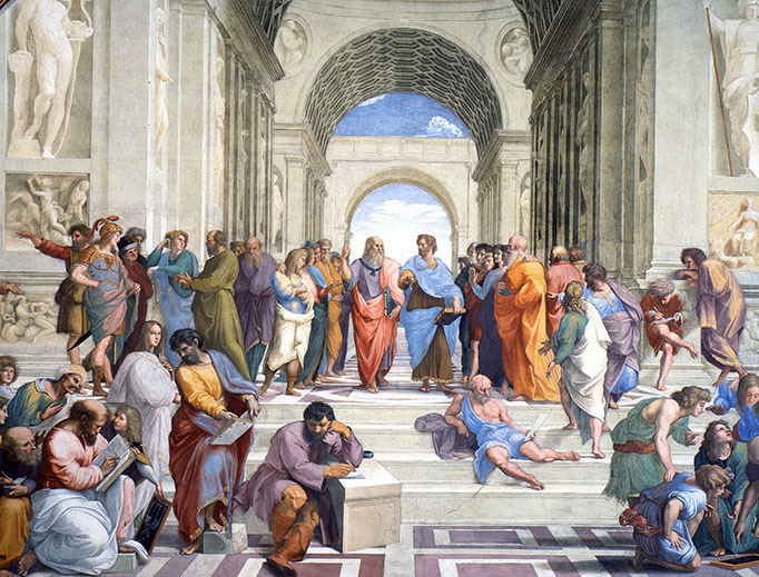 Raphael's School of Athens used as preview for Continental Philosophy