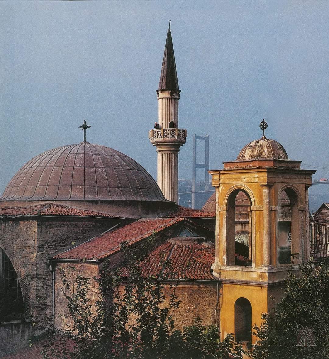 Mosque, church, and synagogue architectural detail in Istanbul