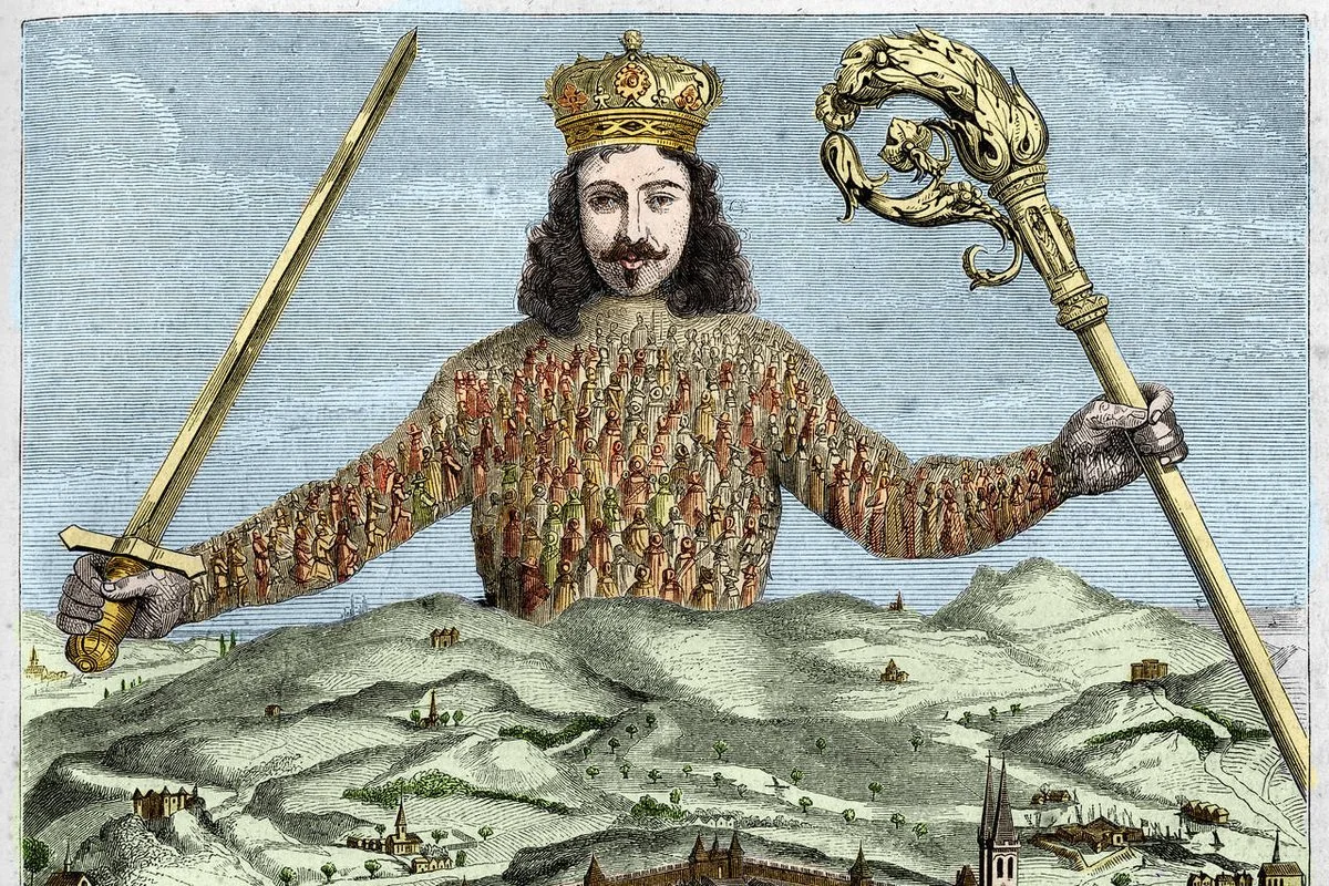 Frontispiece of Thomas Hobbes's Leviathan